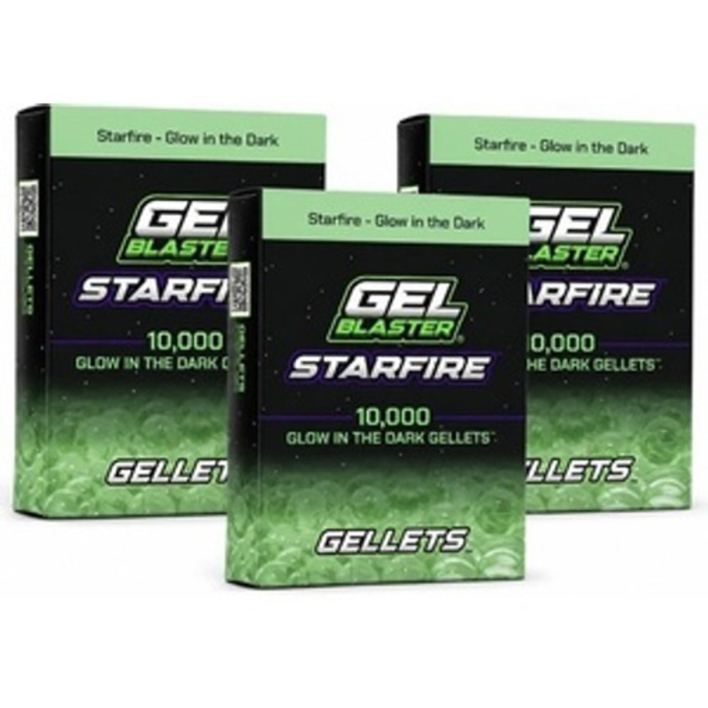 Gel Blaster Starfire Glow in the Dark Gellets 30000 Rounds 3-Pack SFGL09 New
